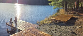 Secluded Muskoka Glamping Cabin with Private Lake & Trails