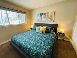 4 bedrooms, iron/ironing board, travel cot, WiFi