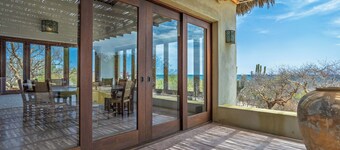 Beachfront home with private pool and pickleball court