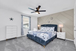 4 soverom, strykejern/-brett, reiseseng for barn og wi-fi