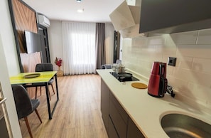 Comfort 1+1 ODA (801) | Eigene Küche | Kühlschrank, Mikrowelle, Grillplatte, Kochgeschirr/Geschirr/Besteck