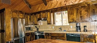 Nestled in the forest.