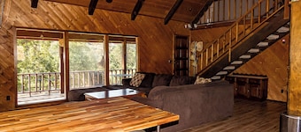 Nestled in the forest.