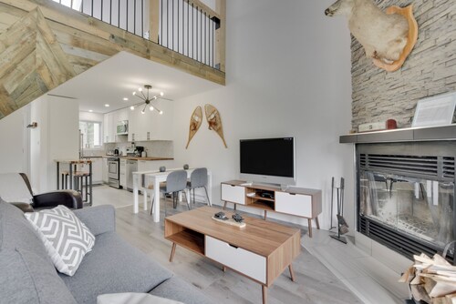 Condo à Stoneham Directement Dans les Pistes!! Ski in / ski out en Pleine Nature