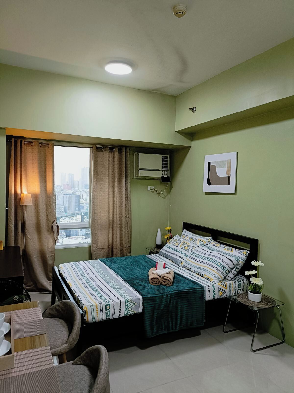 Estudio tradicional, 1 cama matrimonial | Wifi gratis y ropa de cama 