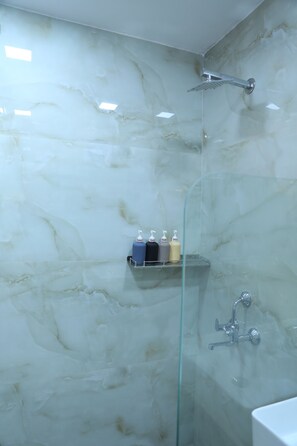 Hair dryer, towels, soap, toilet paper - Rest easy, stay well, at our guest house (New Delhi)