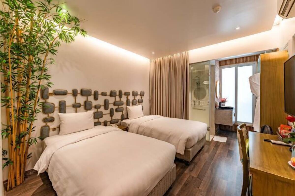 Premium bedding, memory-foam beds, individually decorated, desk