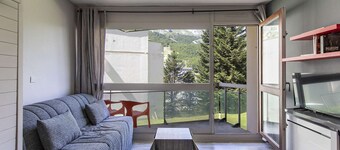 Studio 3 pers proche pistes, balcon et cheminée