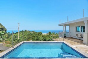 Outdoor pool - Panoramic ocean & mountain view villa • Private pool & rooftop (Yabucoa)