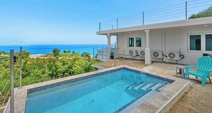 3 Bed Ocean View w private Pool one of best beaches less than 1.1 mile from Home