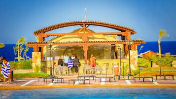 2 outdoor pools, open 8:00 AM to 5:30 PM, pool umbrellas, sun loungers