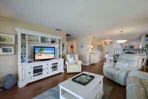 Condo, 2 Bedrooms | Living area - West Bay Cove 206 2 Bedroom Condo by RedAwning (Holmes Beach)