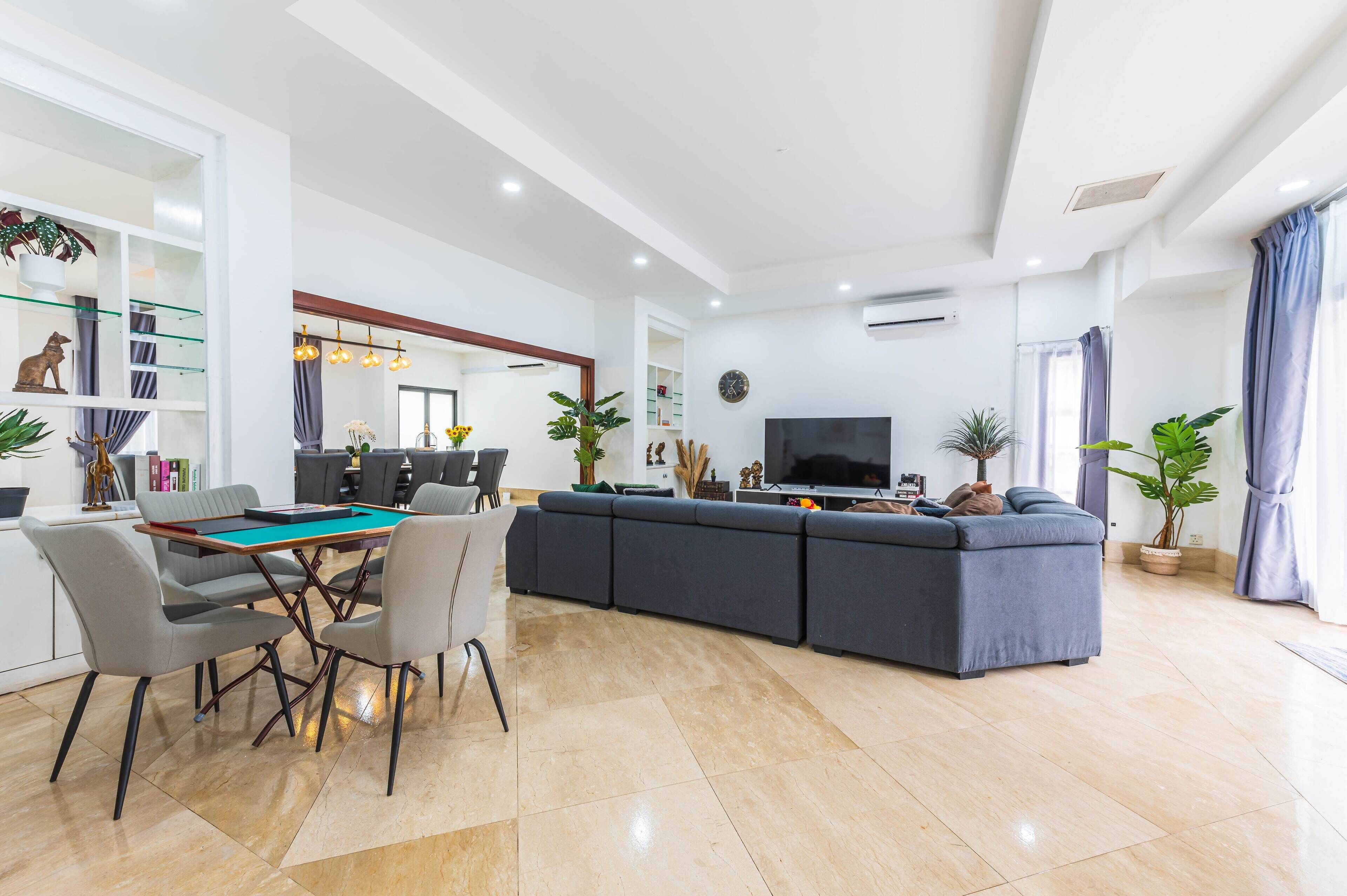 70-inch flat-screen TV with digital channels