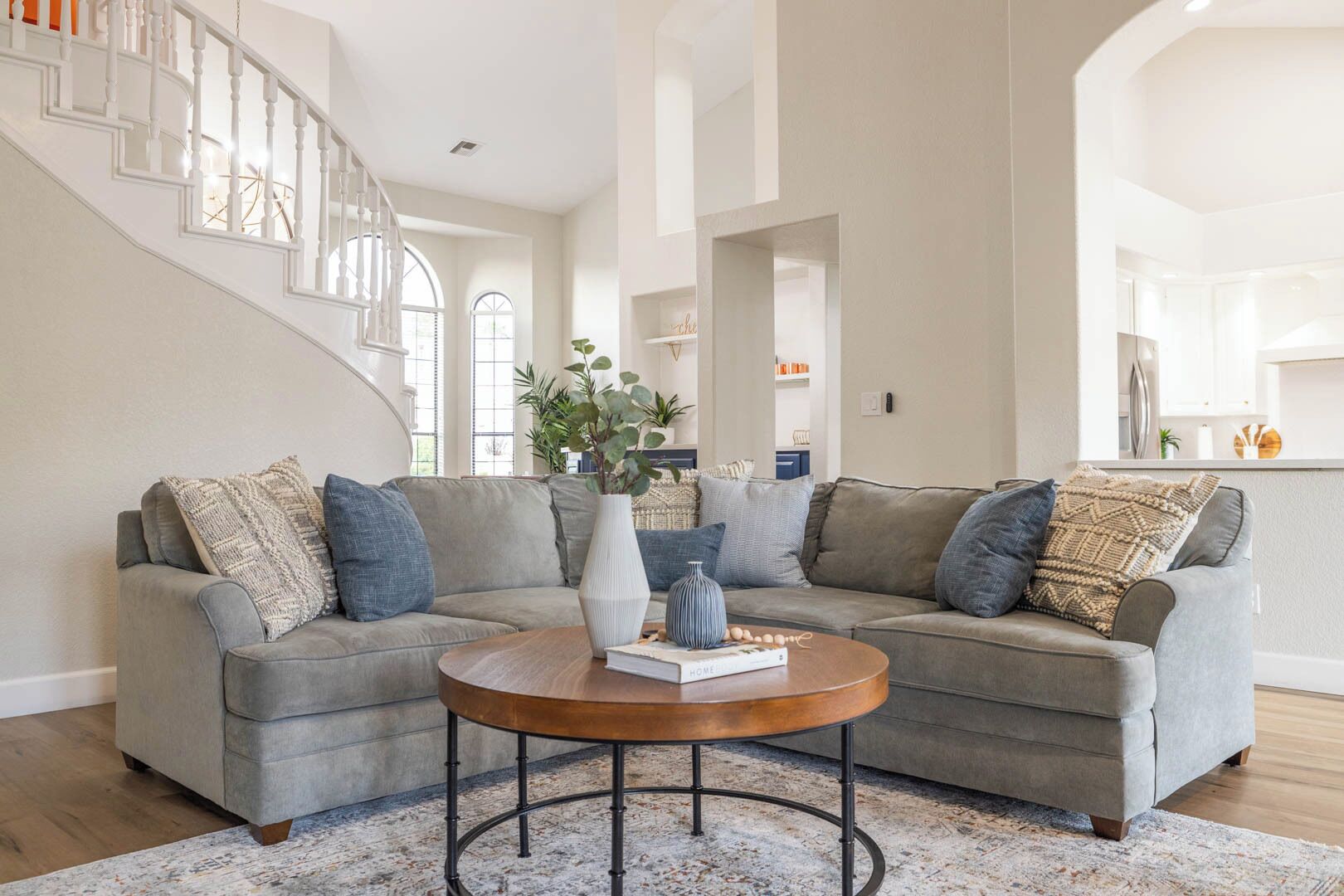 Smart TV, fireplace, video games, foosball