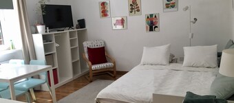 The Pasaret apartment is located in the green area of ​​Buda, in a quiet area.