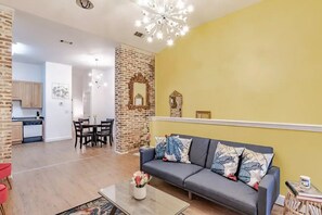 Living area - Downtown Historic District Apartment Walking Distance to Everything Quiet Street (Mobile)