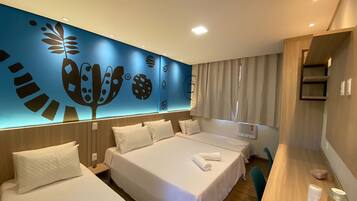 Quarto Quadruplo Sodalita | Roupas de cama premium, camas com colchões pillow-top