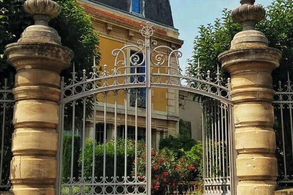 Garden entrance to the Château