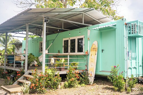 Unique shipping container home only 2 minute walk to the beach
