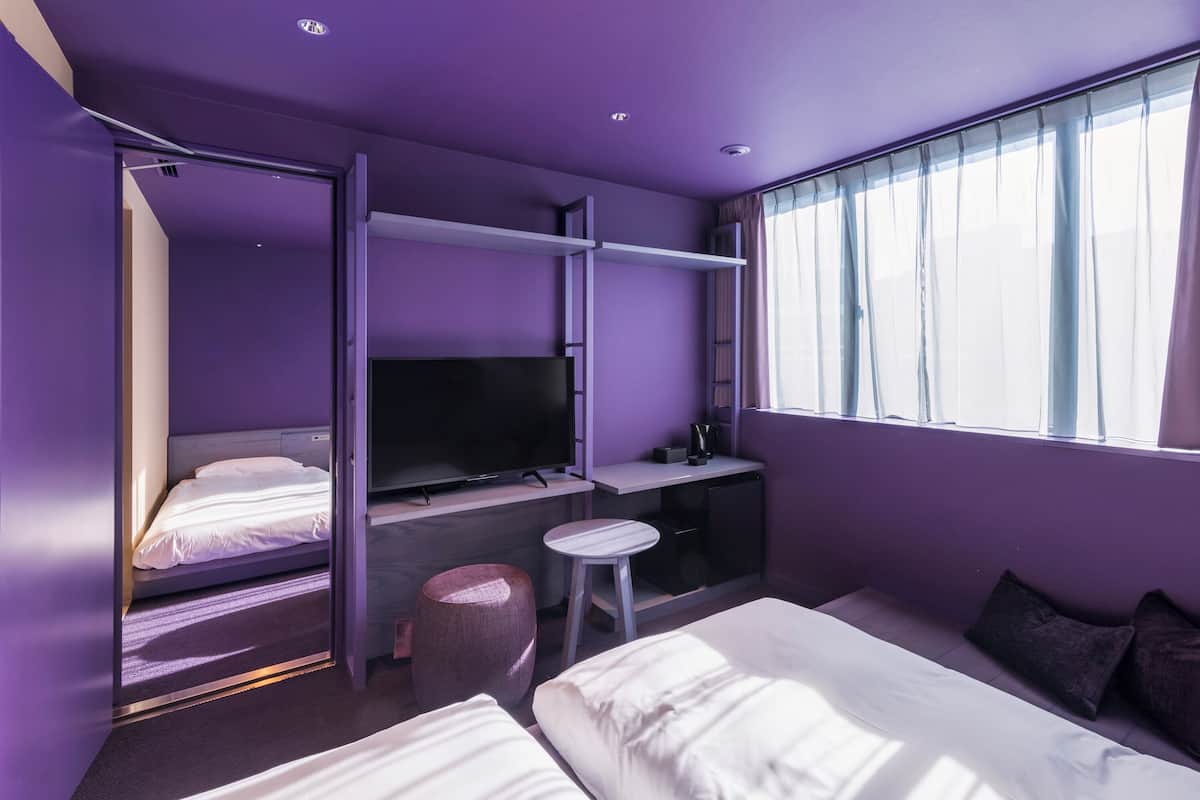 Zimmer, Nichtraucher, Verbindungszimmer (Purple, B) | Zimmersafe, Verdunkelungsvorhänge, schallisolierte Zimmer