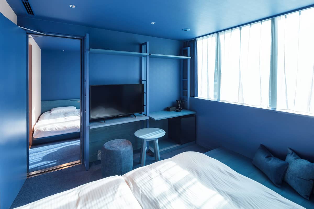 Zimmer, Nichtraucher, Verbindungszimmer (Dark Blue, B) | Zimmersafe, Verdunkelungsvorhänge, schallisolierte Zimmer