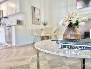 Appartement Luxe, 1 chambre | Coin séjour