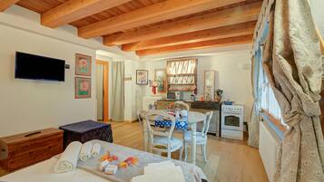 Familie-studiolejlighed (Cozy Nest In Bardonecchia) | Sengetøj