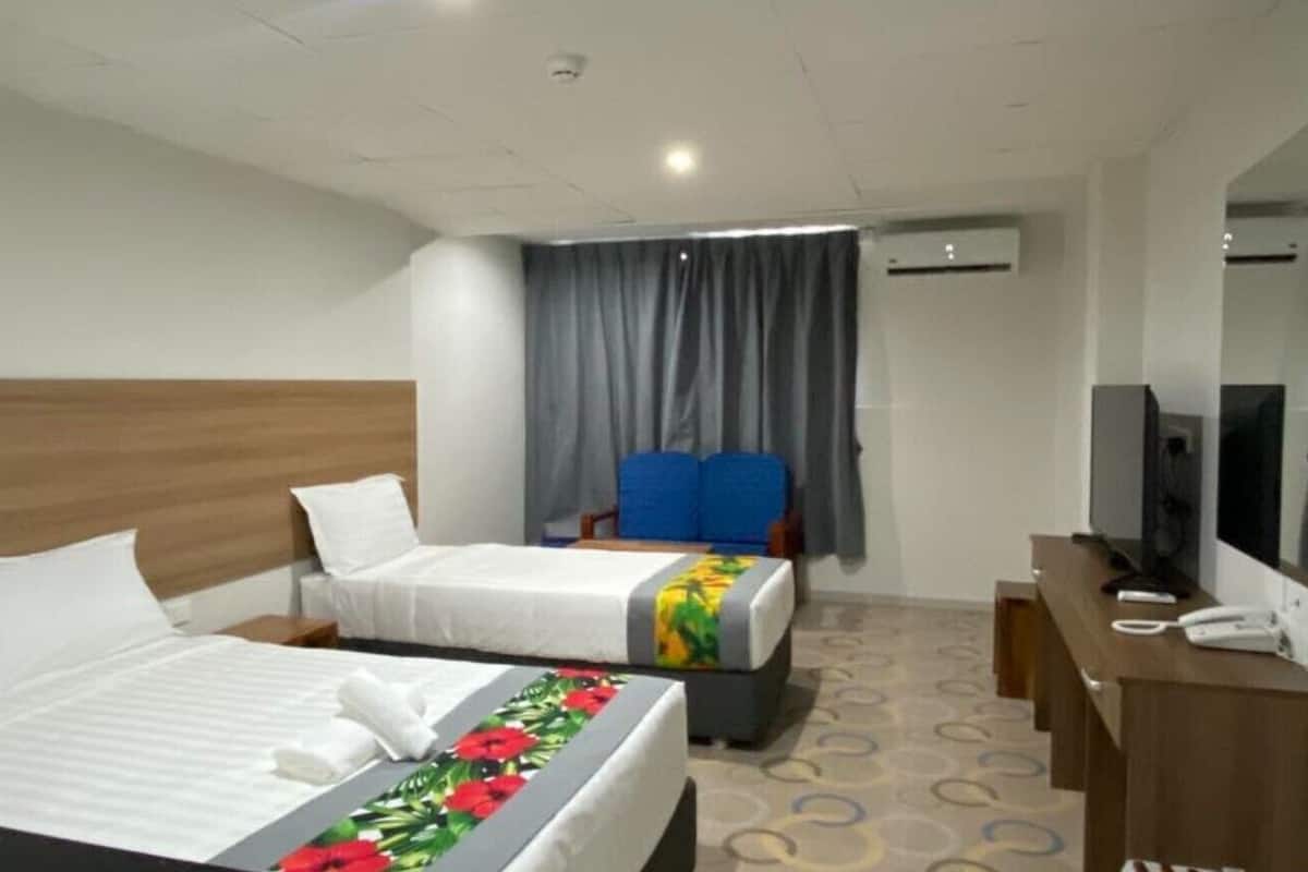 superior room | laptop workspace, blackout curtains, iron/ironing board, bed sheets