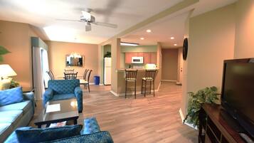 Villa, 2 Bedrooms, Smoking, Patio | Living area