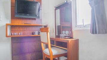 Basic Double Room | Premium bedding, desk, blackout drapes, soundproofing