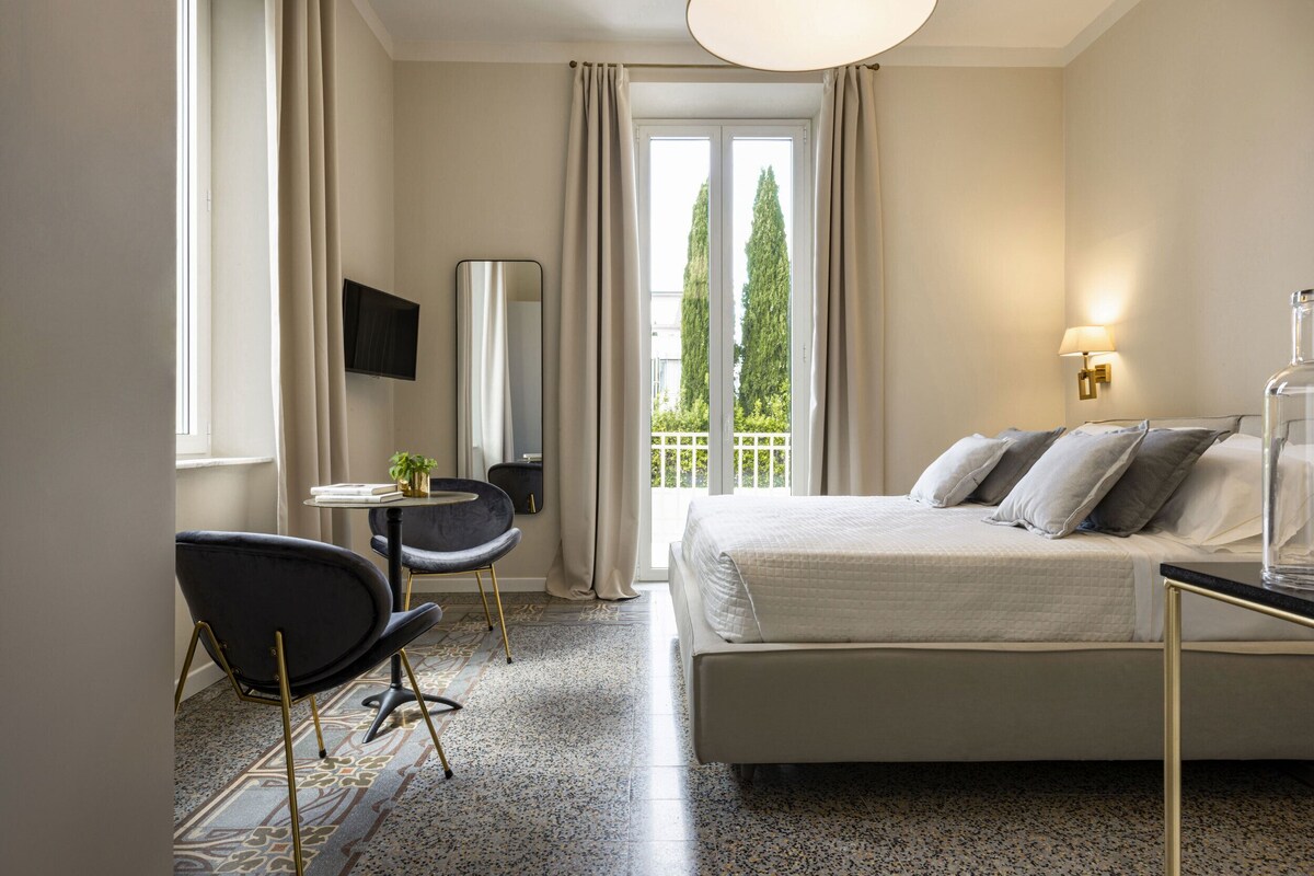 Deluxe Room, Terrace | Premium bedding, down comforters, minibar, in-room safe