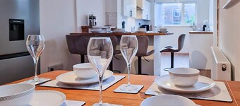 White Cozy House With Pool Table Game Room