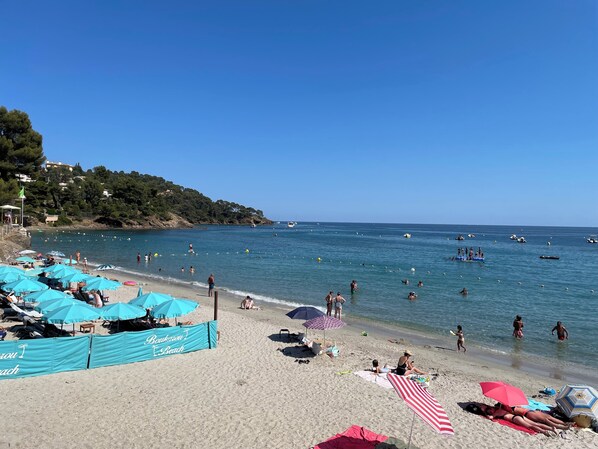 Vlak bij het strand, strandlakens