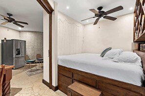 1 bedroom, travel crib, WiFi, bed sheets