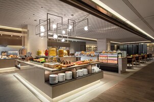 Daily self-serve breakfast for a fee