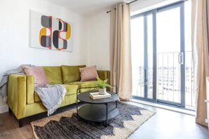 Apartment | Living area - Exquisite 1-bed Homely Apartment in Manchester (Salford)