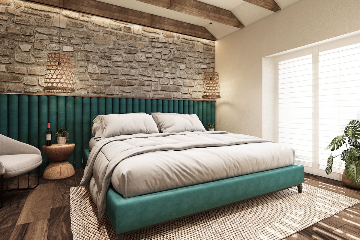 Quarto casal luxo, 1 cama King, para não fumantes, vista para o porto | Frigobar (abastecido com itens grátis), cofres nos quartos, escrivaninha