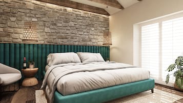 Deluxe Double Room, 1 King Bed, Non Smoking, Harbor View | Free minibar, in-room safe, desk, laptop workspace