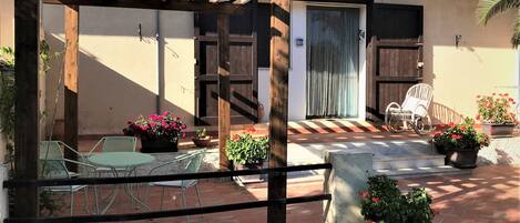 Appartamento, 1 camera da letto, fumatori, patio | Parco della struttura