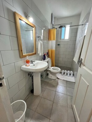 Towels, soap, toilet paper