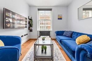 Living area - Stunning flat in Westminster with AC (London)