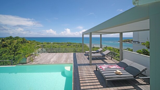 Unclassified image, 1 of 57, button - Exceptional 180° sea-view villa with 2 pools and 5 suites for 10 (Saint François)