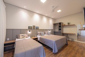 1 bedroom, desk, free WiFi, bed sheets - Pousada Vila Craton  (São João Batista do Glória)