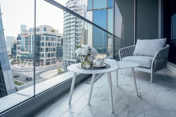 Premium Apartment, 1 Bedroom, Balcony | Balcony view - Lusso Hometels J One (Dubai)