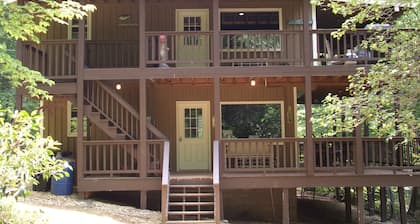 Private retreat at the waters edge of one of NE Ga premier trout streams.