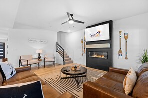 House, Multiple Bedrooms | Living area | Smart TV - Windswept Cove 7 Bedroom Home by RedAwning (Hollister)