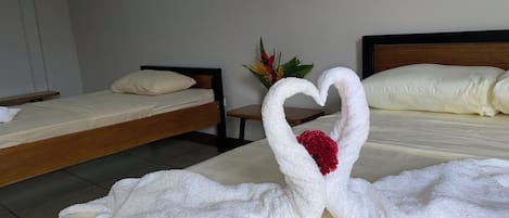 Free WiFi, bed sheets