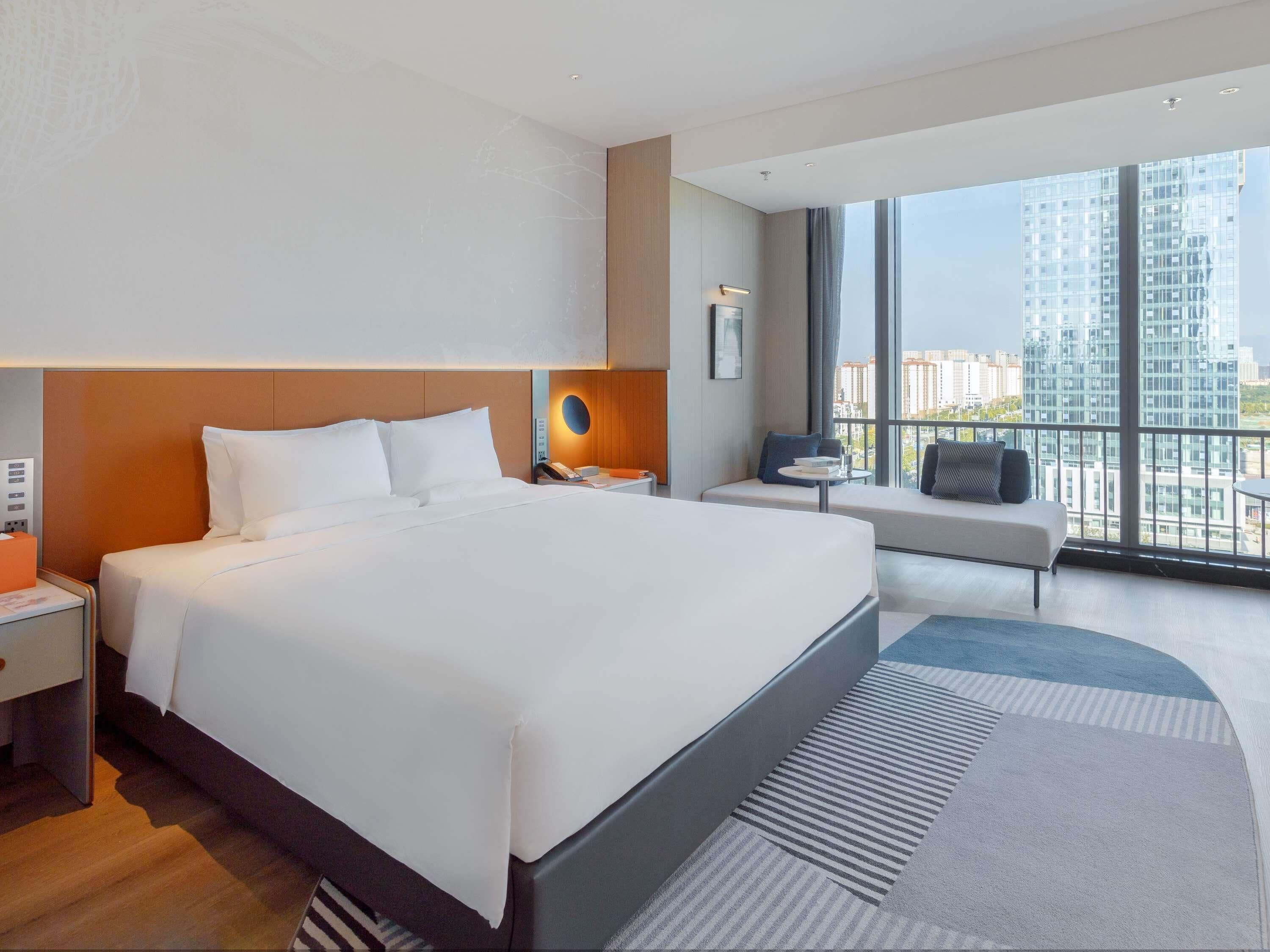 In-room safe, desk, laptop workspace, blackout drapes