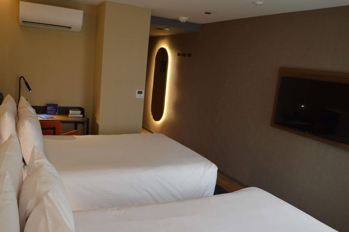 Superior Double or Twin Room, 2 Double Beds | In-room safe, blackout curtains, iron/ironing board