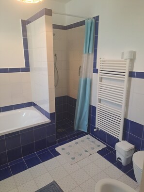Shower, hair dryer, bidet, towels - Charming apartment in Forio d'Ischia just a few minutes from the sea, the centre (Forio)